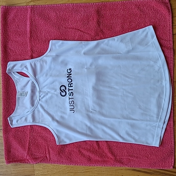 Just Strong White Tank - Picture 1 of 2